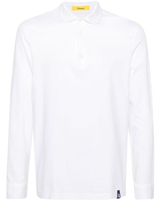 Drumohr long-sleeve jersey polo shirt
