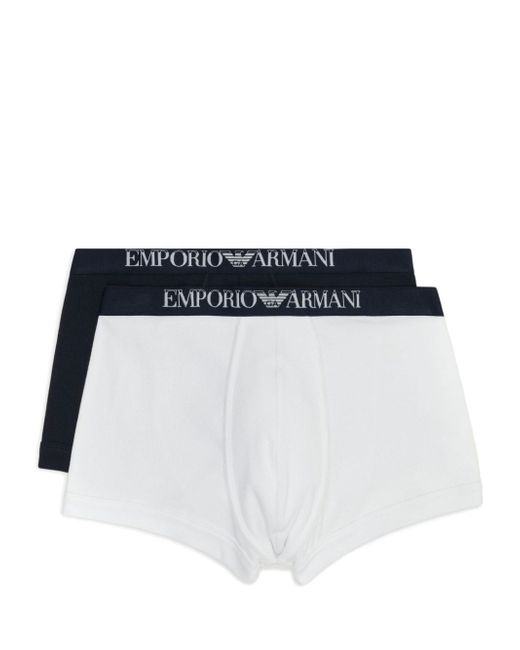 Emporio Armani logo-waistband boxers pack of two