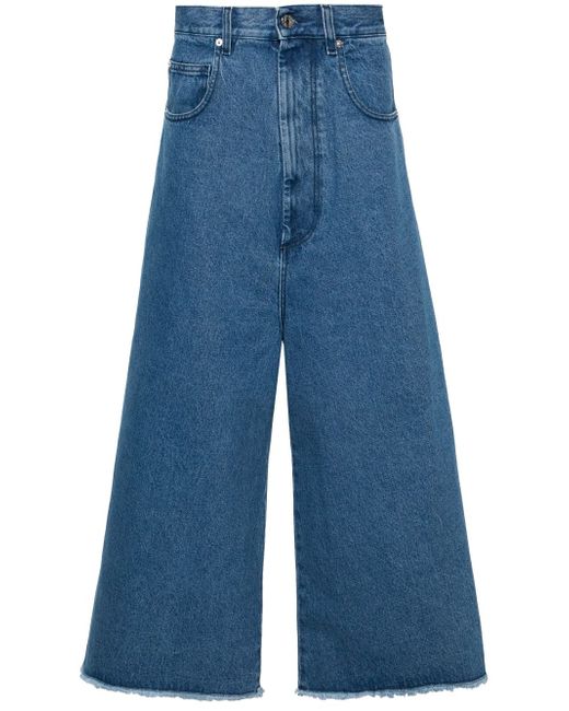 Lựu Đạn wide-leg cropped jeans