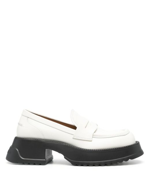 Marni two-tone leather loafers