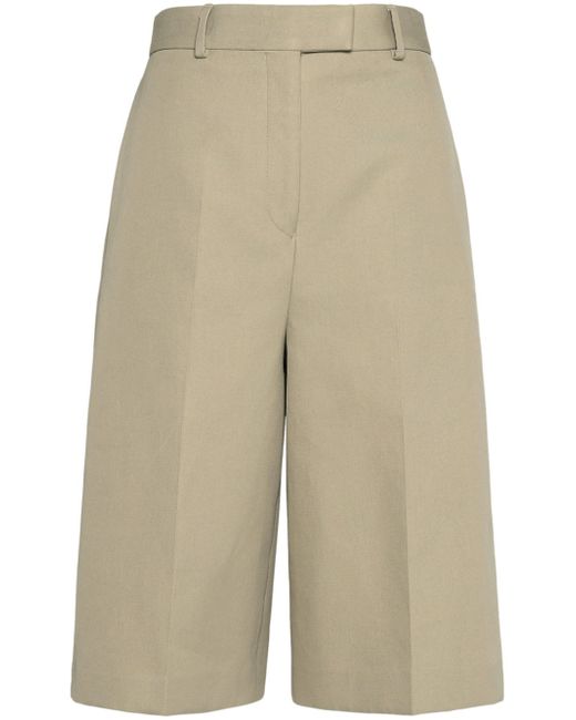 Ferragamo cotton-silk tailored shorts