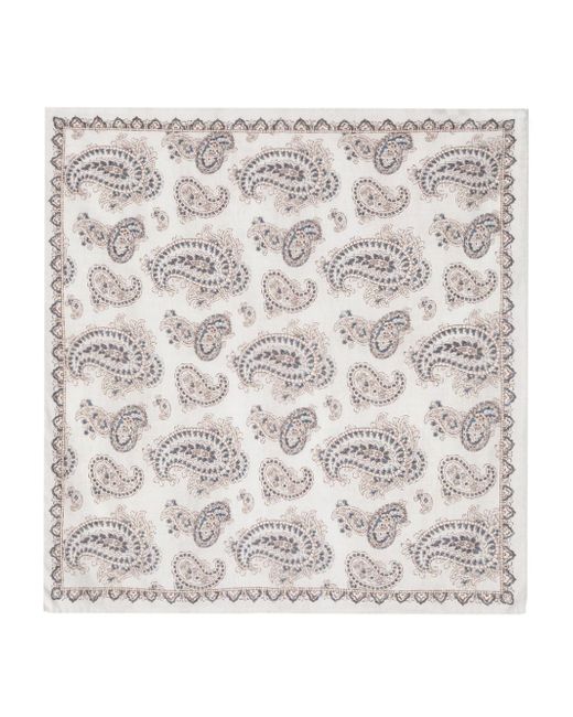 Lady Anne paisley-print handkerchief