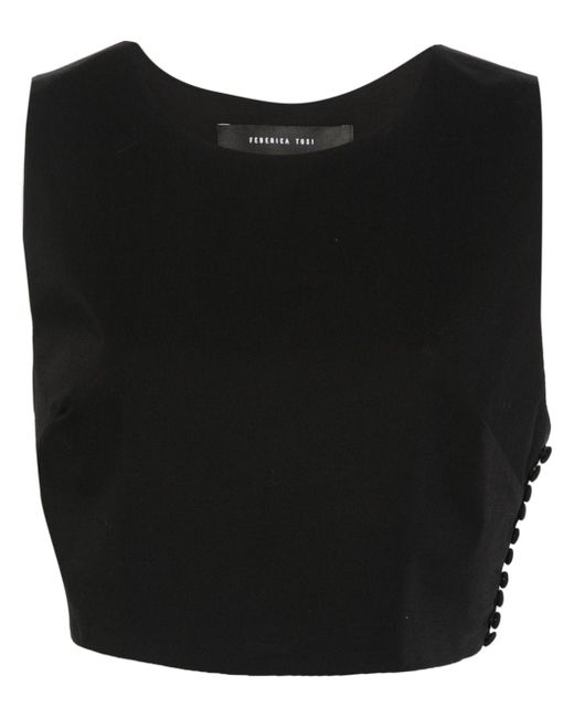 Federica Tosi cut-out cropped top