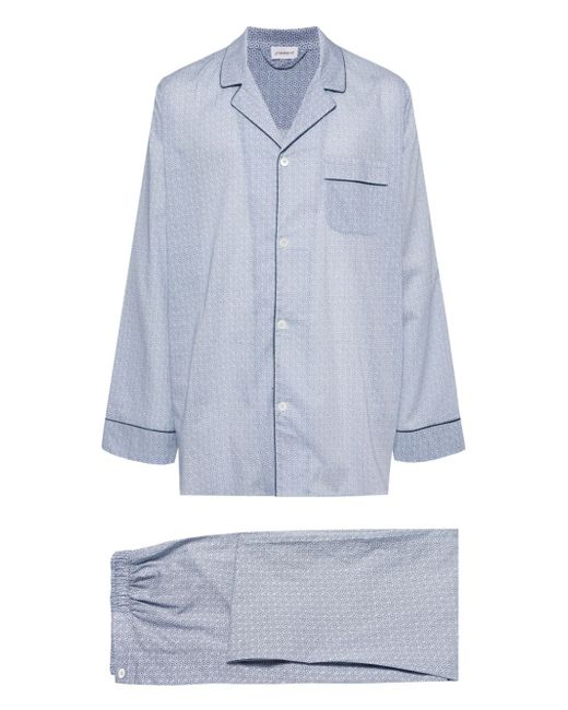Zimmerli geometric-print pyjama shirt
