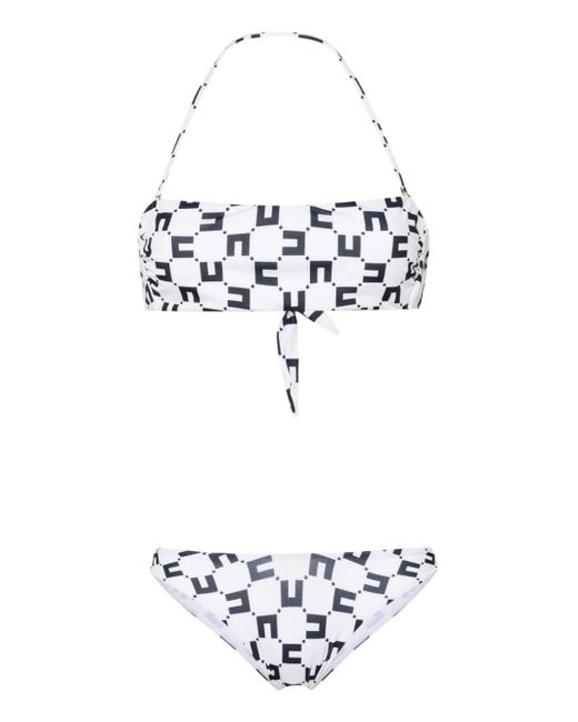 Elisabetta Franchi monogram-print bikini set