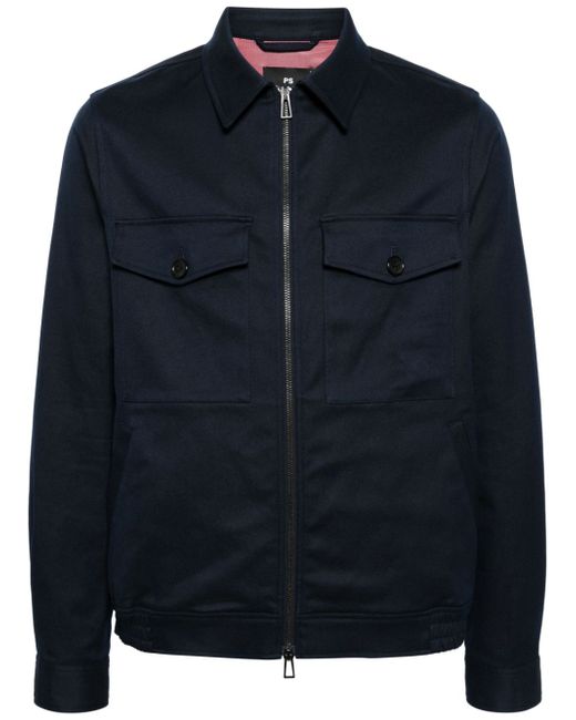 PS Paul Smith flap-pocket cotton-blend jacket