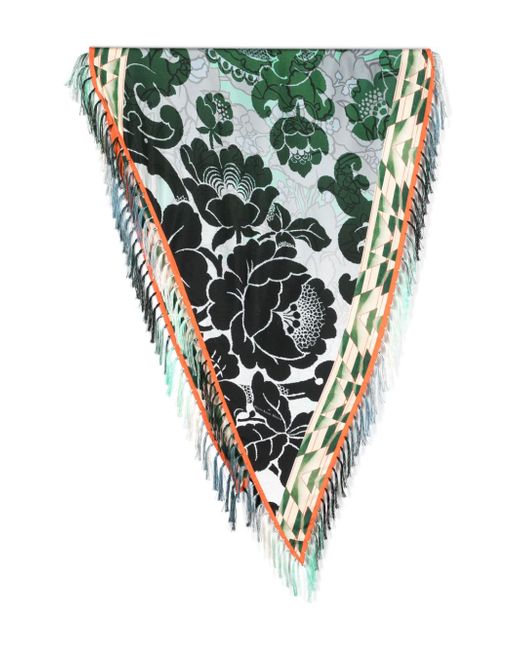 Pierre-Louis Mascia Aloe floral-print scarf