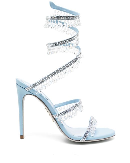 Rene Caovilla Chandelier 105mm crystal-embellished sandals