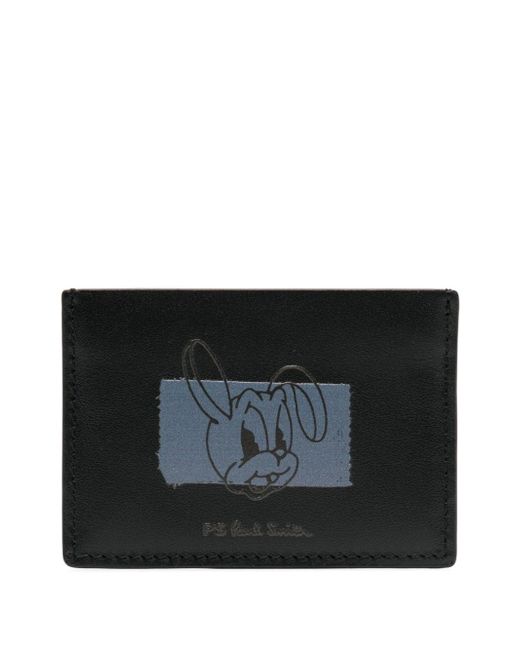 PS Paul Smith graphic-print leather cardholder