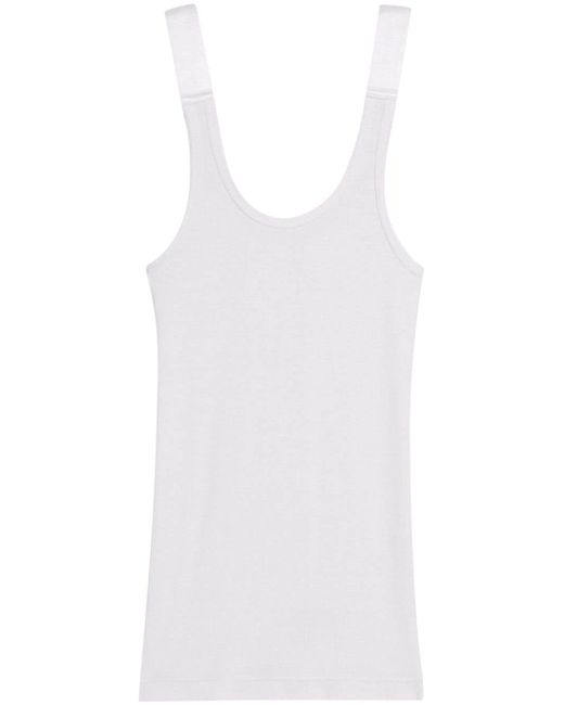 Helmut Lang ribbed stretch tank top