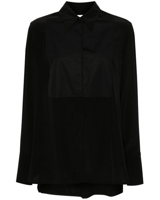Victoria Beckham panel-detail silk shirt