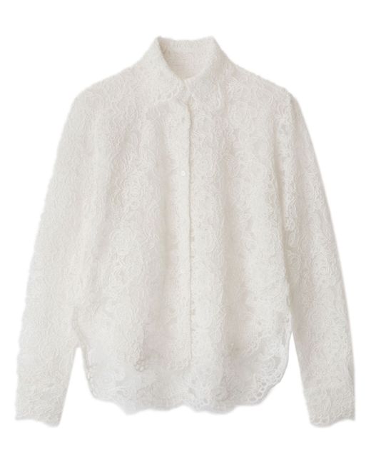 Ermanno Scervino Chantilly-lace cotton shirt