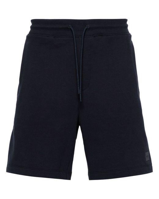 Hugo Boss appliqué-logo straight-leg track shorts