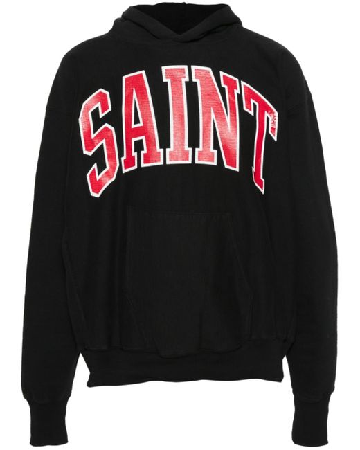 Saint Mxxxxxx logo-print cotton-blend hoodie