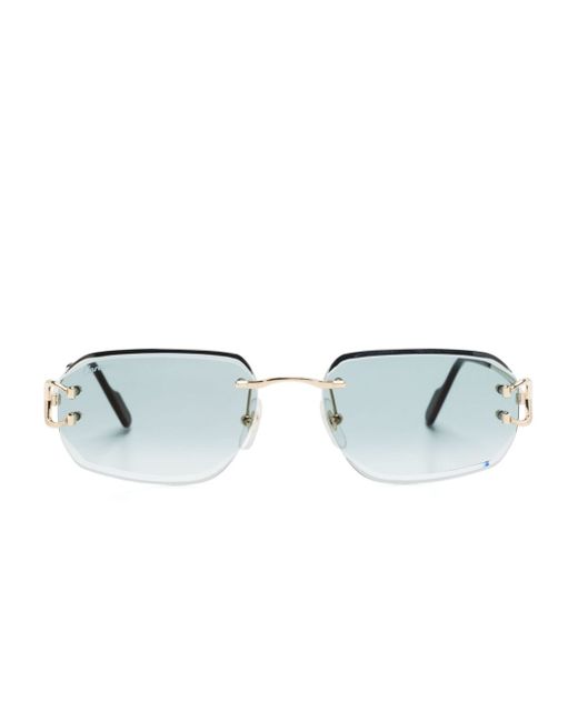 Cartier rimless rectangle-frame sunglasses