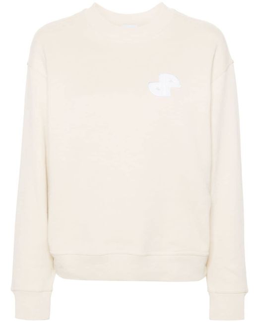 Patou logo-patch cotton sweatshirt