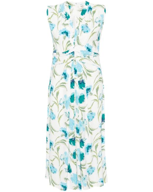 Diane von Furstenberg floral-print twill dress