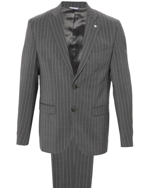 Manuel Ritz pinstriped single-breasted suit