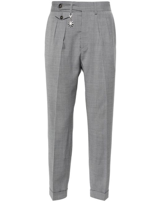 Manuel Ritz mid-rise pleat-detailed trousers
