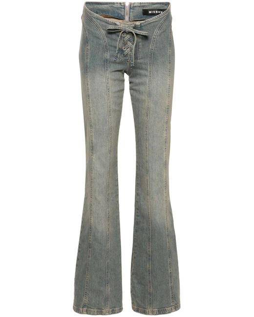 Misbhv Lara low-rise flared jeans