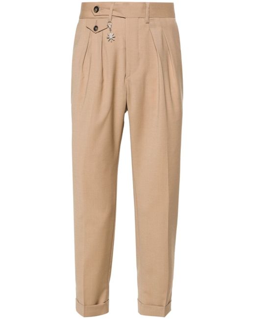 Manuel Ritz mid-rise pleated trousers