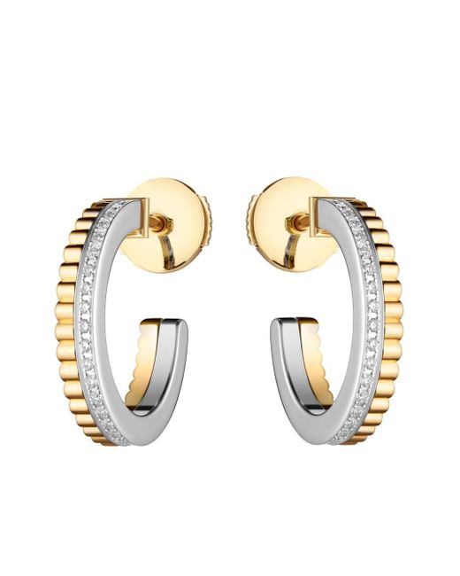 Boucheron 18kt Quatre Radiant Edition diamond hoop earrings