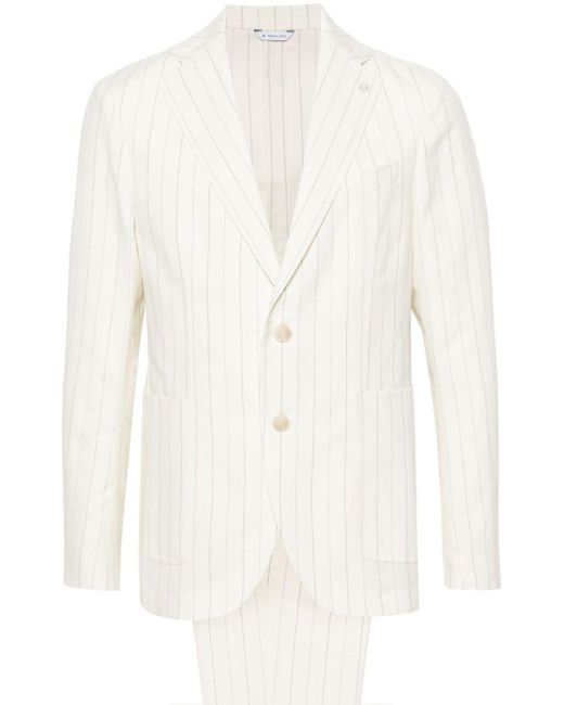 Manuel Ritz pinstriped single-breasted suit