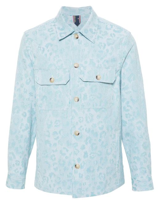 Manuel Ritz leopard-print shirt jacket