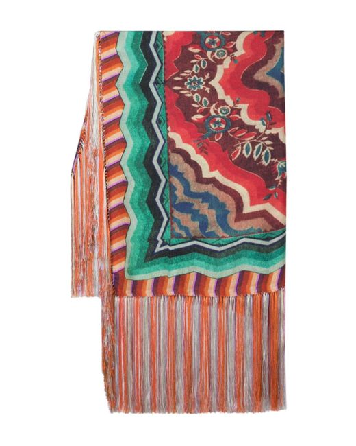Pierre-Louis Mascia Aloeuw fringed shawl