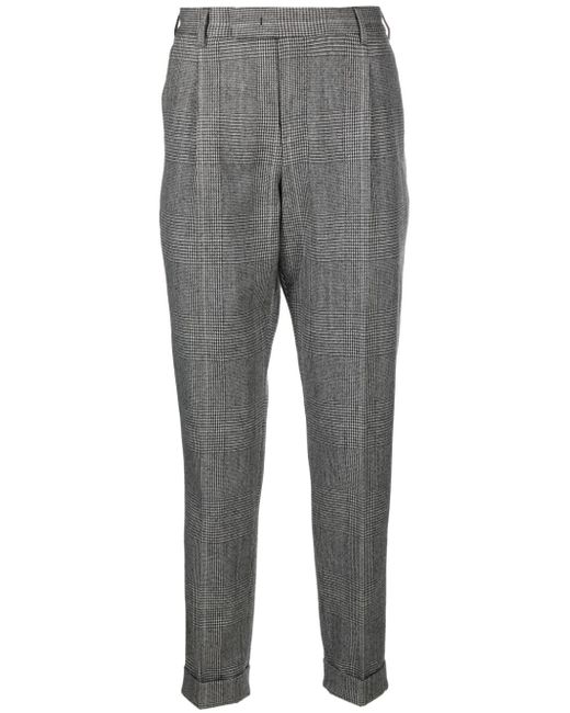PT Torino Prince of Wales tailored tapered trousers