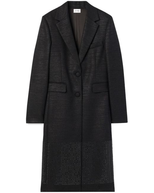 St. John metallic twill tailored coat