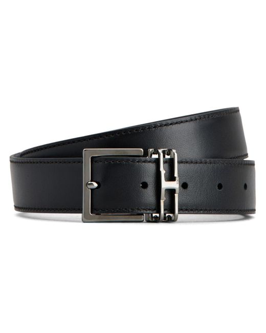 Tod's reversible leather buckle belt