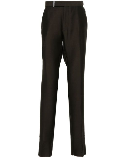 Tom Ford pressed-crease slim-fit trousers