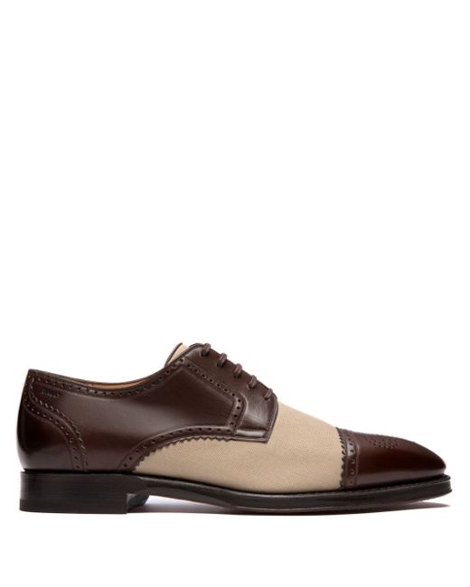 Bally panelled leather derby shoes