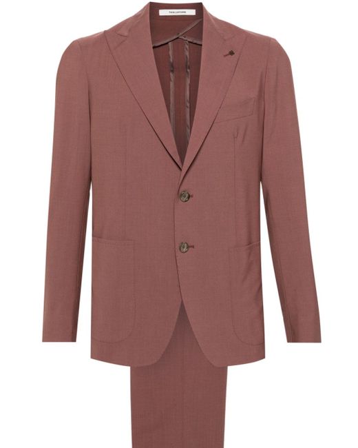 Tagliatore single-breasted wool blend suit