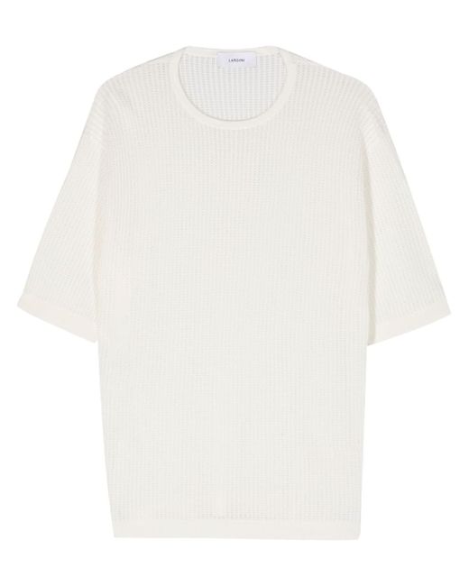 Lardini open-knit short-sleeve jumper