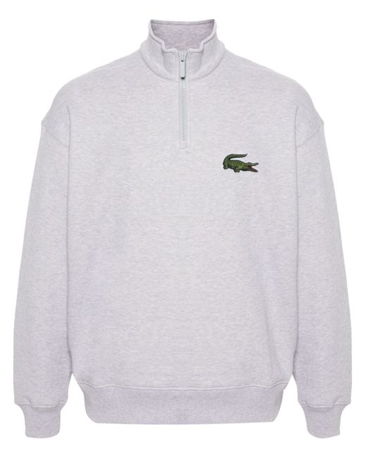 Lacoste Crocodile-patch half-zip sweatshirt