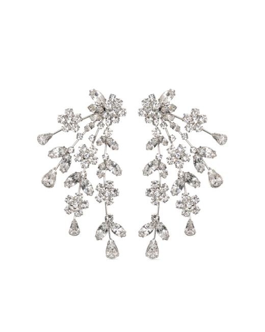 Jennifer Behr 18kt gold plated Daphne crystal drop earrings