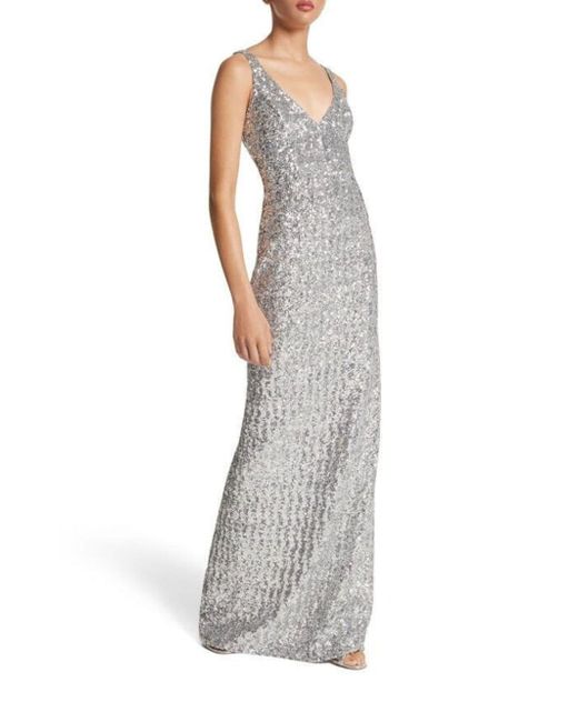 Michael Kors Collection sequinned sleeveless gown