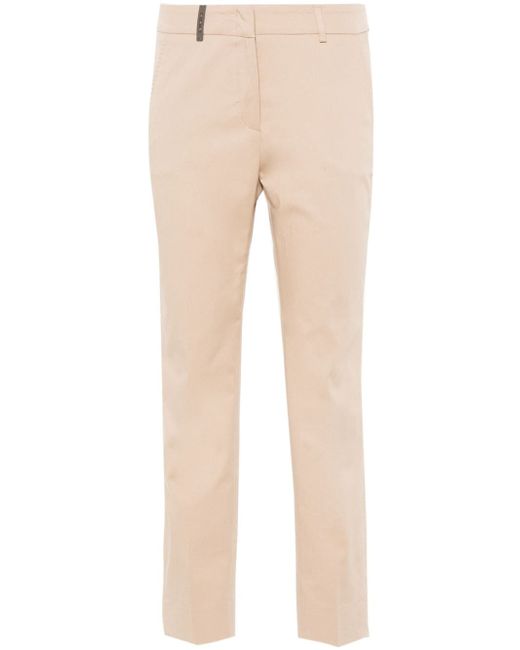 Peserico tapered-leg tailored trousers