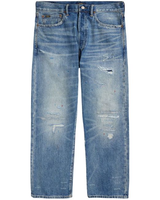 Polo Ralph Lauren distressed straight-leg jeans