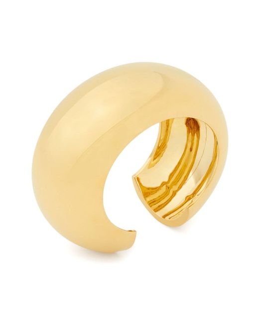 Saint Laurent Oversized Scarf chunky-hoop dome ring