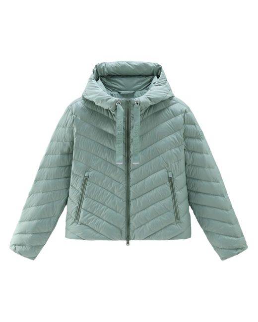 Woolrich hooded chevron-quilted puffer jacket