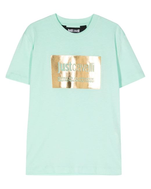 Just Cavalli embossed-logo T-shirt