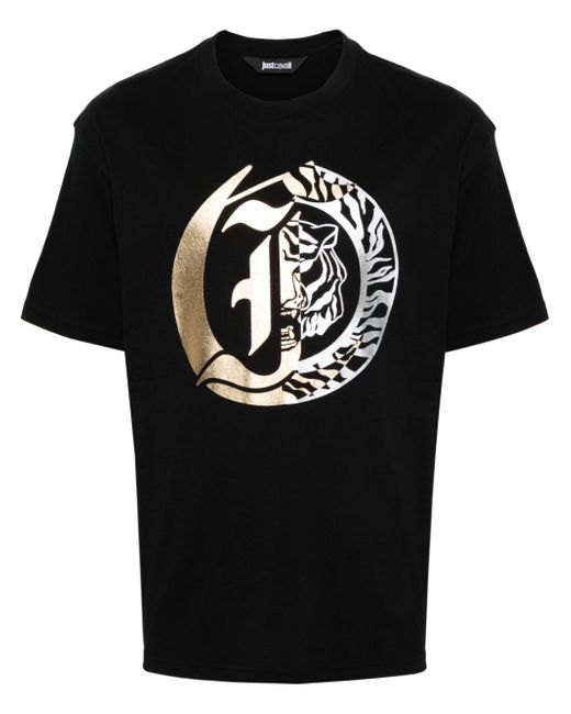 Just Cavalli logo-print T-shirt