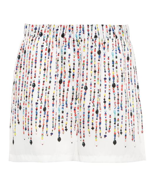 Msgm bead-print shorts