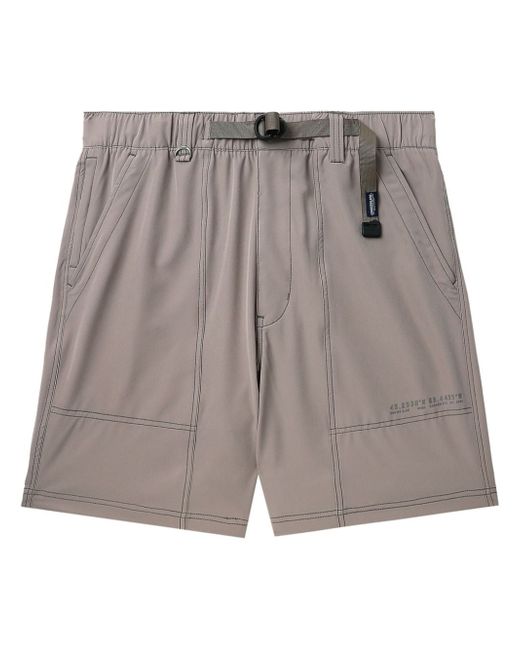 Chocoolate logo-appliqué belted shorts