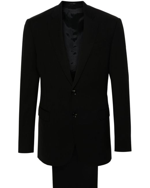 Giorgio Armani twill virgin-wool suit