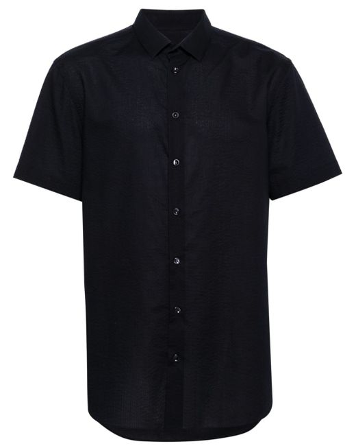 Giorgio Armani short-sleeve seersucker shirt