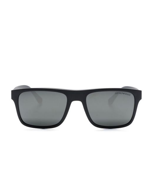Emporio Armani clip-on-lenses square-frame glasses